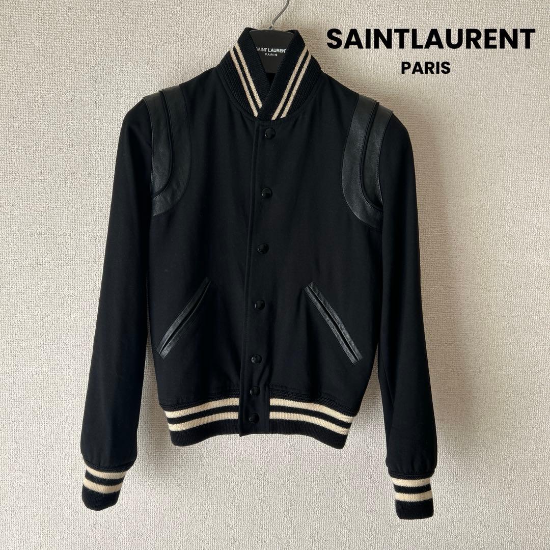 SAINTLAURENTサンローランパリ　テディジャケット　スタジャン