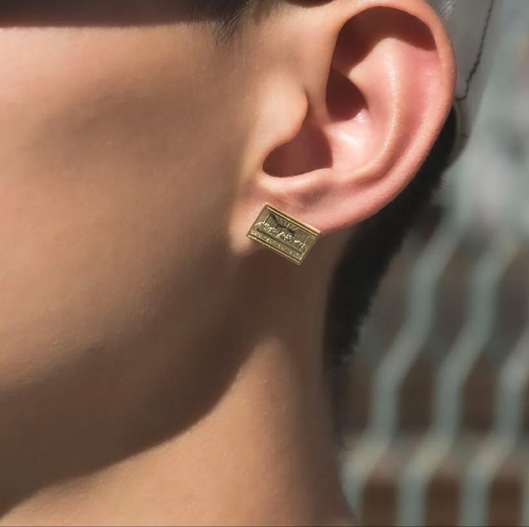 AVALANCHE 【アバランチ】　10k YG ピアス　レリジョンデザイン