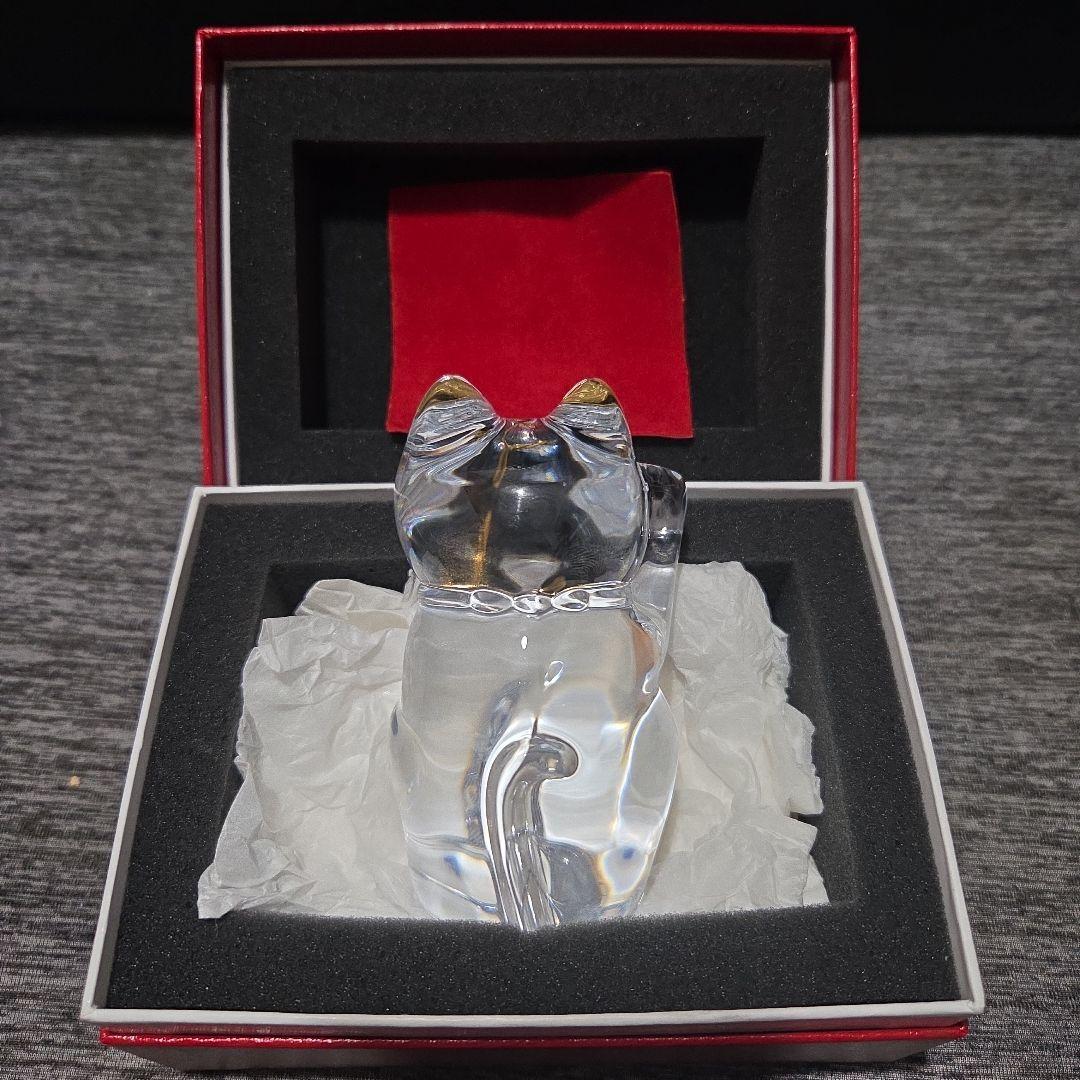 Baccarat 招き猫　縁起物　バカラ