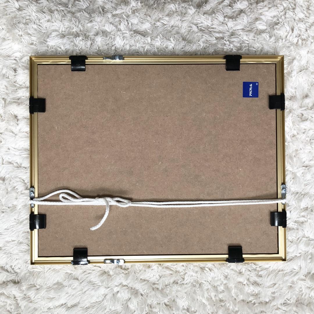 アクリル画　原画　「ひまわりの丘08」額縁付　SMサイズ　風景画