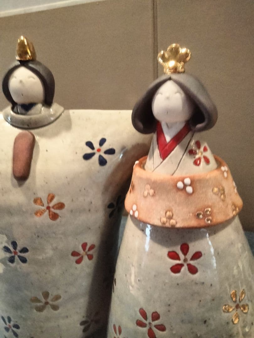 良品（good item）　雛人形（Hina doll）　陶器　作家、西崎和子