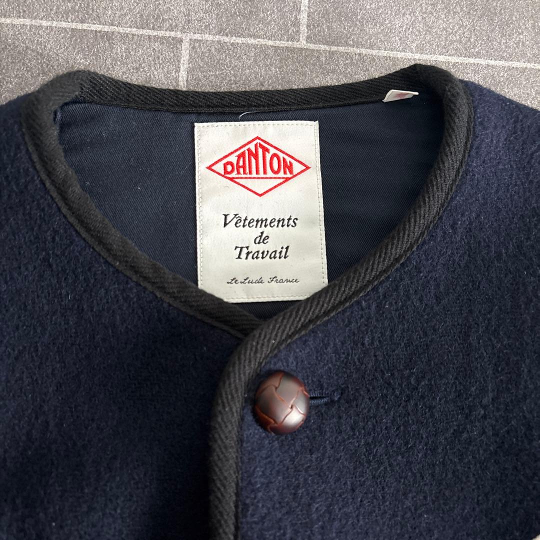 人気⭐︎ダントン　ウールモッサ　ノーカラー　ジャケット