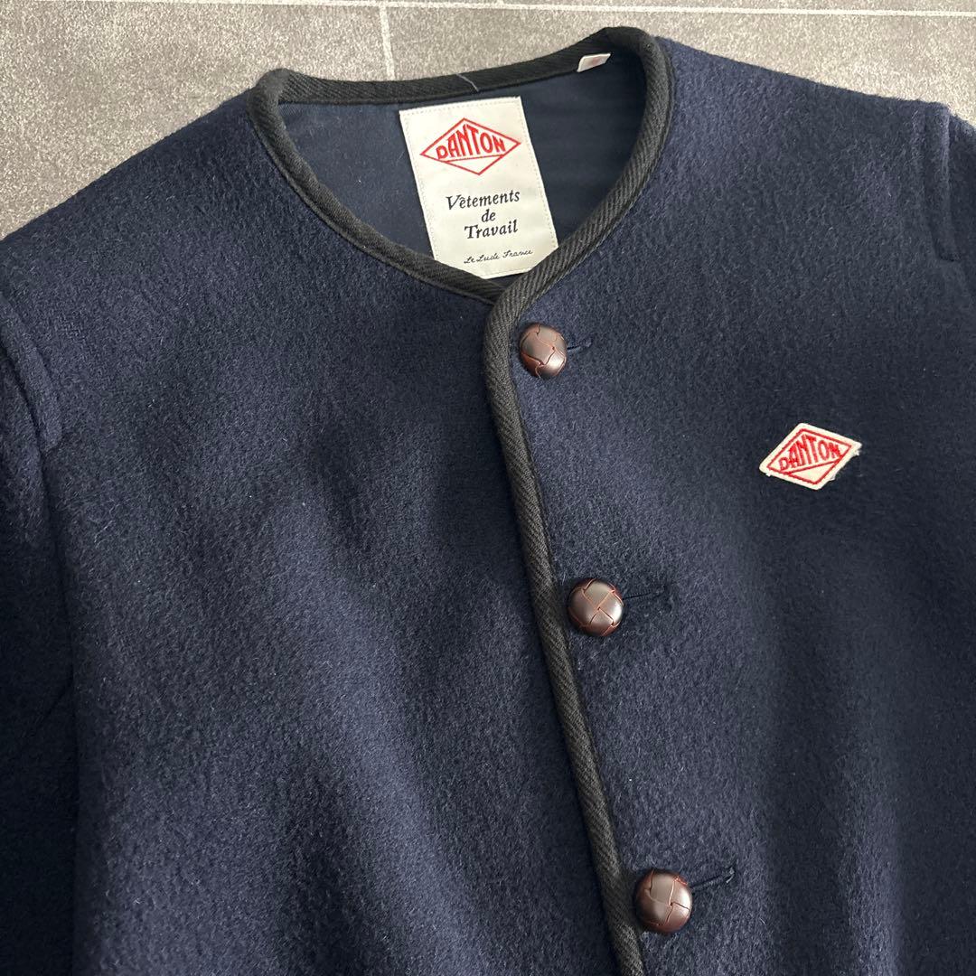 人気⭐︎ダントン　ウールモッサ　ノーカラー　ジャケット