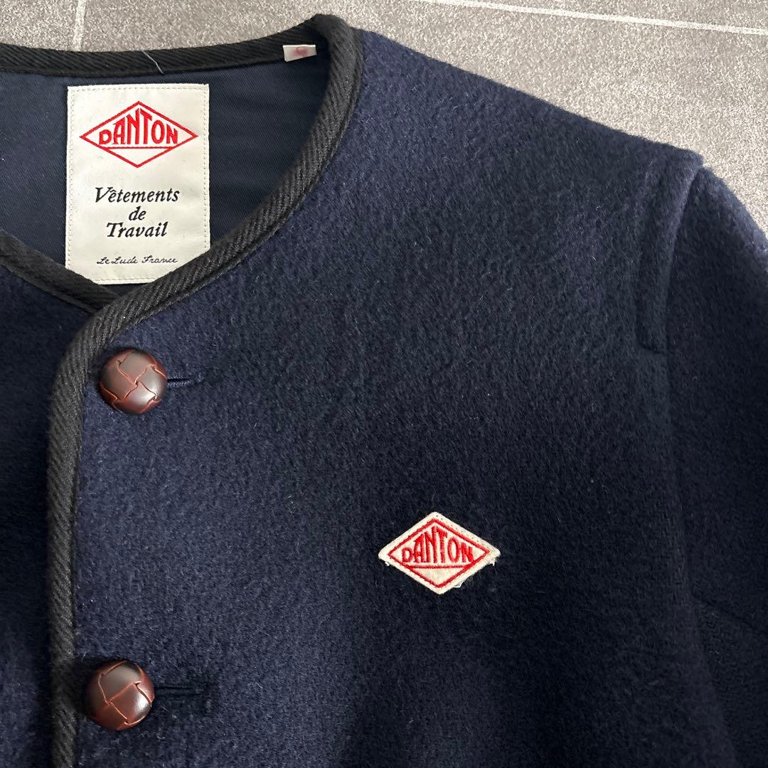 人気⭐︎ダントン　ウールモッサ　ノーカラー　ジャケット