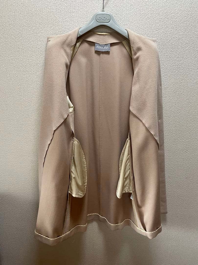 AGNONA ベージュ ロングコート