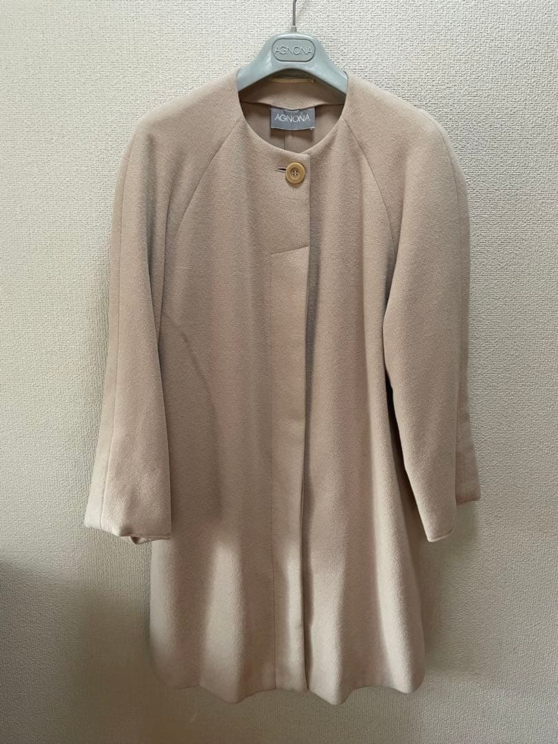 AGNONA ベージュ ロングコート