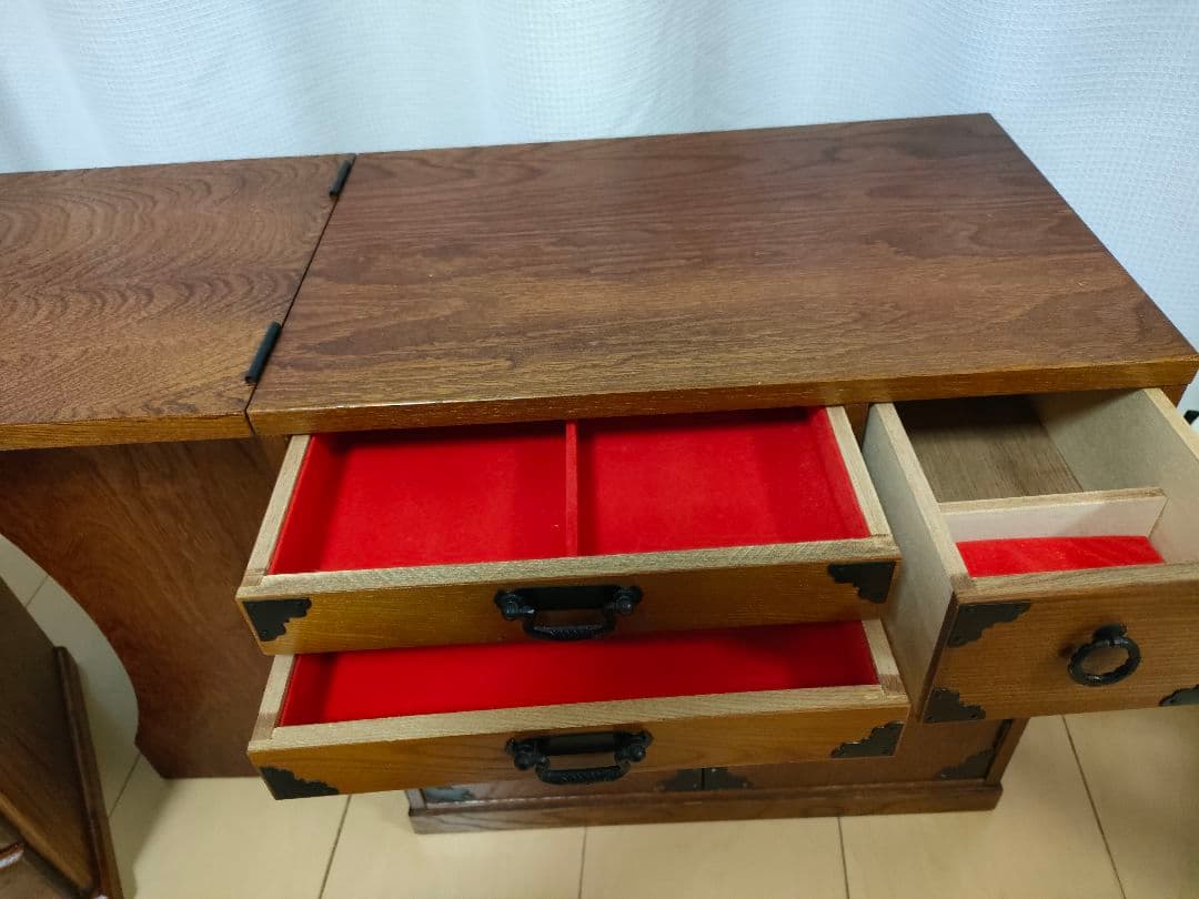 専用昭和レトロ☆　折りたたみ式文机/作業台　折りたたみミシン台　木製