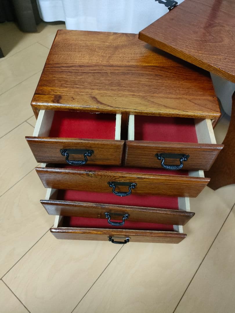 専用昭和レトロ☆　折りたたみ式文机/作業台　折りたたみミシン台　木製