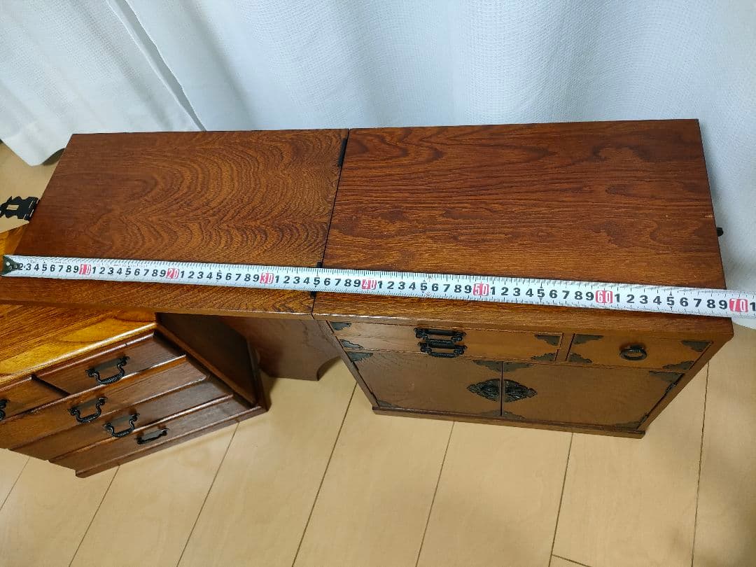 専用昭和レトロ☆　折りたたみ式文机/作業台　折りたたみミシン台　木製