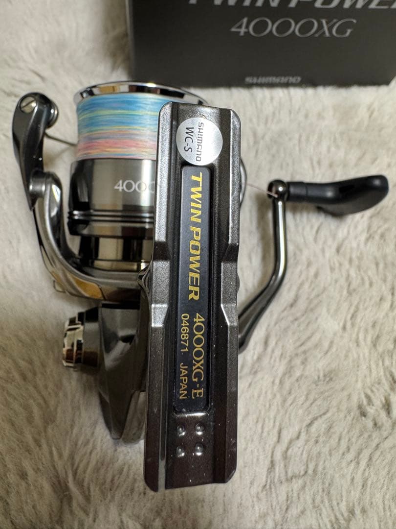 SHIMANO 24TWIN POWER 4000XG 丸型ハンドル付