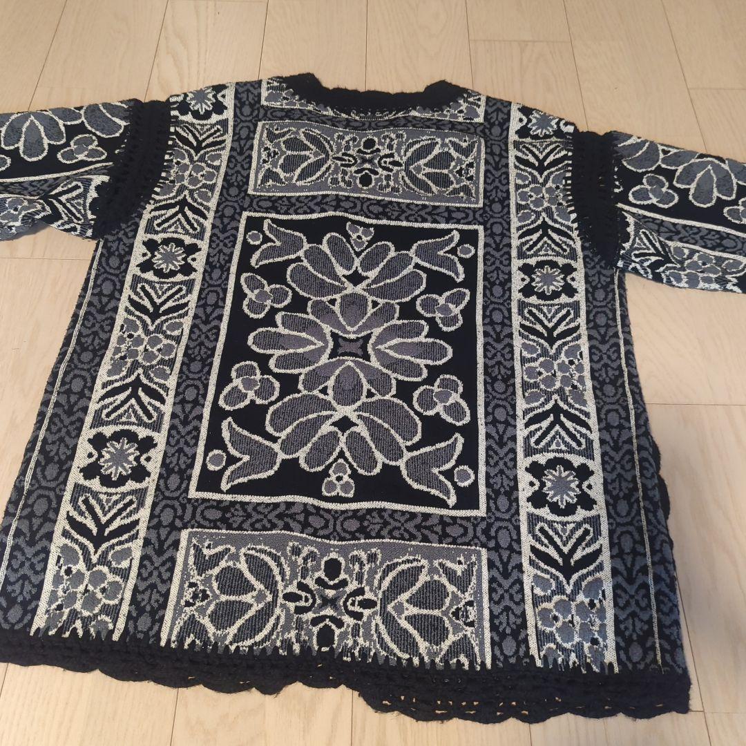 Ameri　RUG PATTERN KNIT JACKET