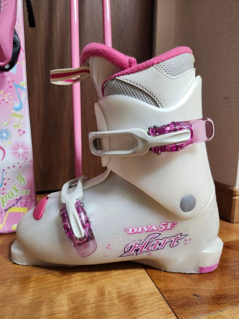 ヨーイ　スキー板　106cm　 ブーツ　21cm　ストック 85cm