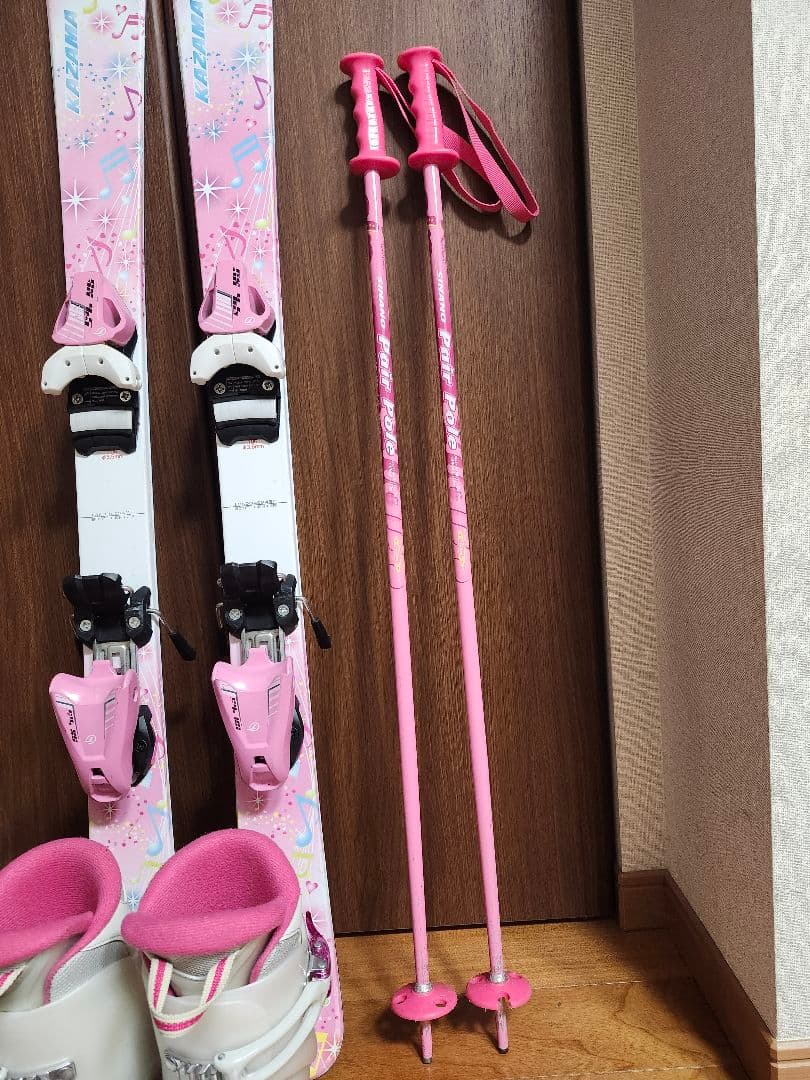 ヨーイ　スキー板　106cm　 ブーツ　21cm　ストック 85cm