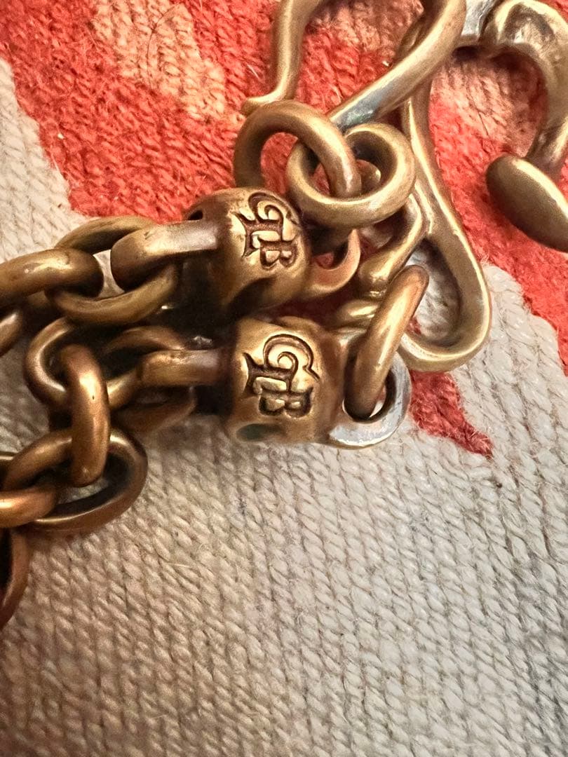 真鍮 ウォレットチェーン　　重厚なデザイン