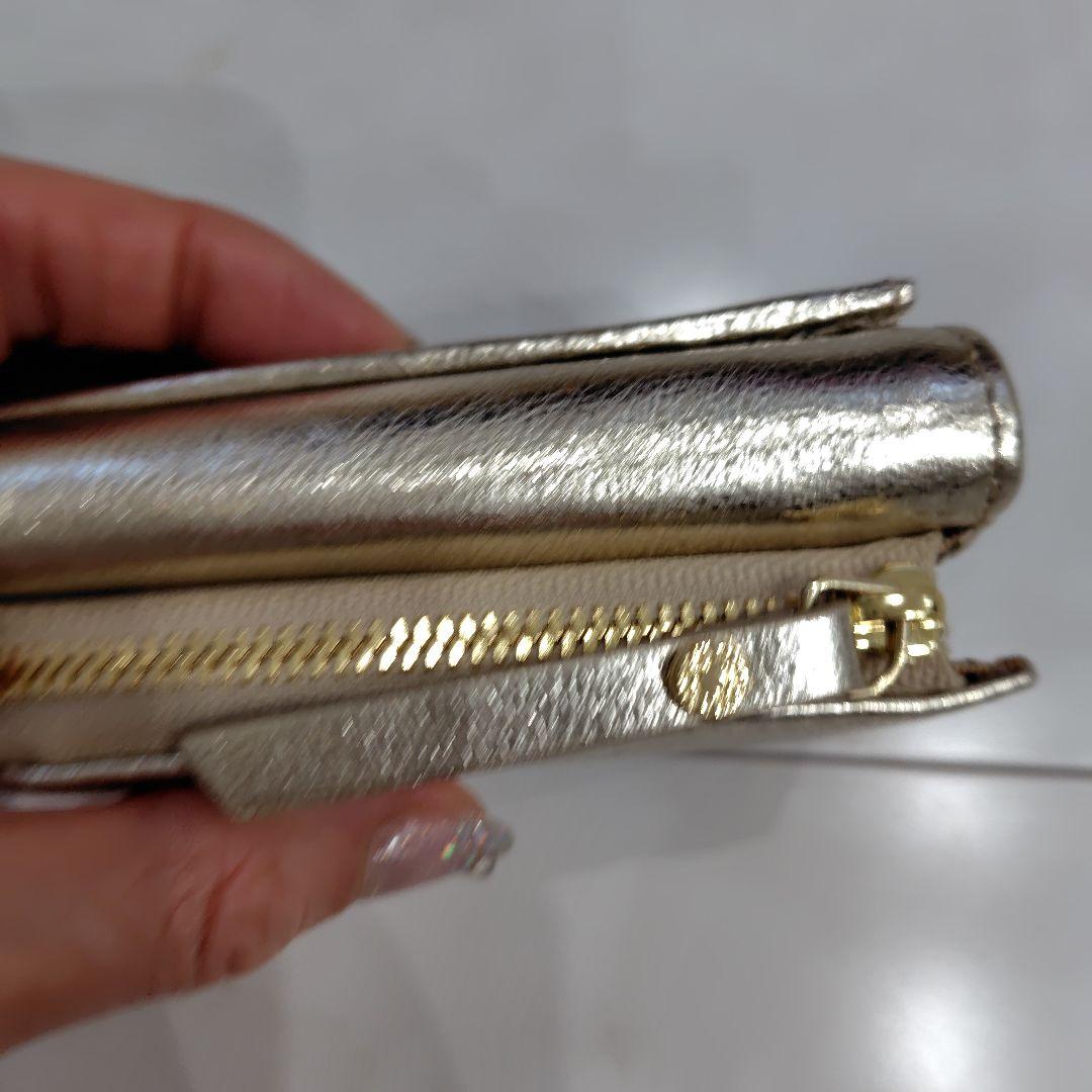 新品　未使用Gianni Chiarini ゴールド 三つ折り財布