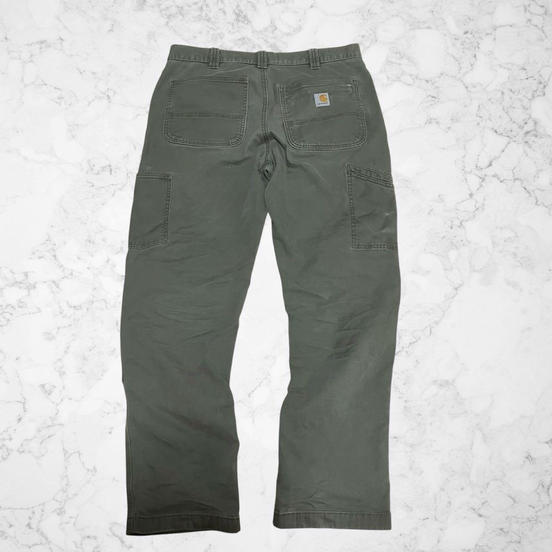 な*せ様 carhartt ダブルニー　ワークパンツ　リラックスフィット　オリー