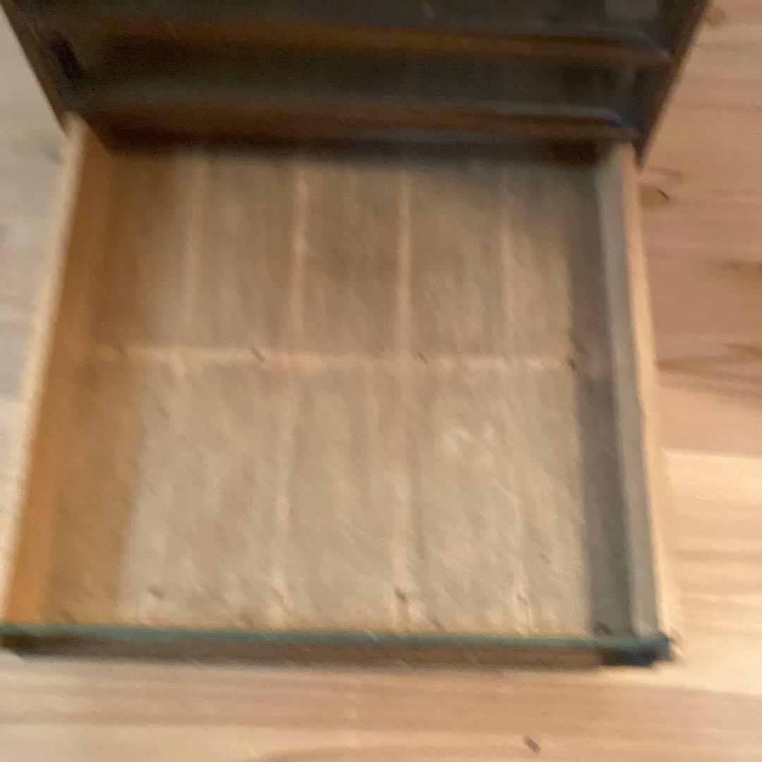 手芸店　什器　木製引き出し収納　￼骨董市