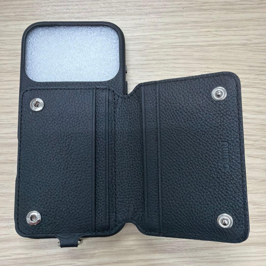 DEMIU デミュウ　POCHE FLAT iPhone 17Pro ブラック