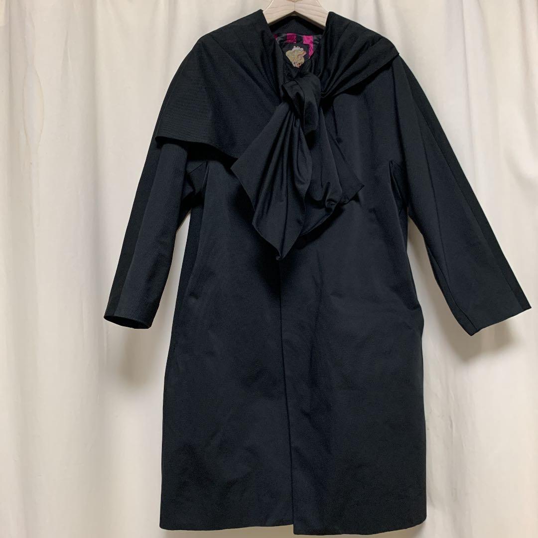 あちゃちゅむ リボン ロング コート ジャケット