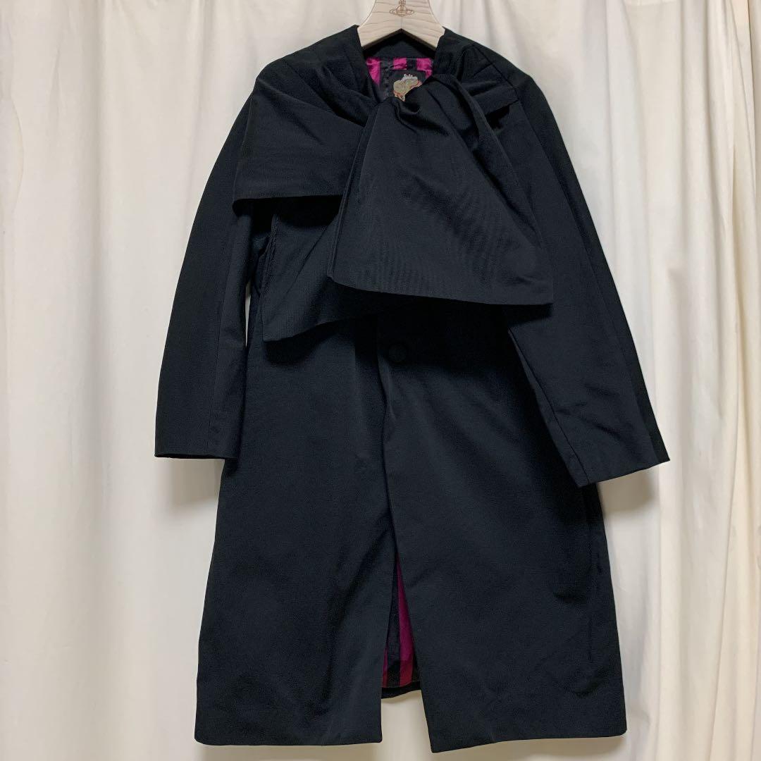 あちゃちゅむ リボン ロング コート ジャケット