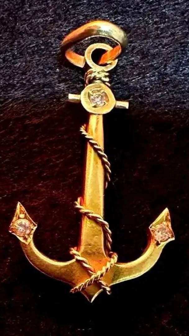 k15 金 アンカー型ペンダントトップ 6.12g