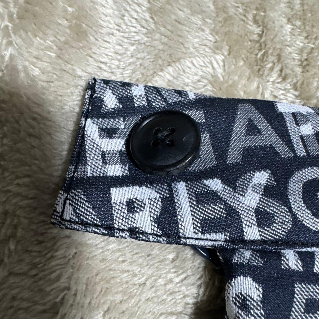 PEARLY GATES ロゴプリント プリーツスカート