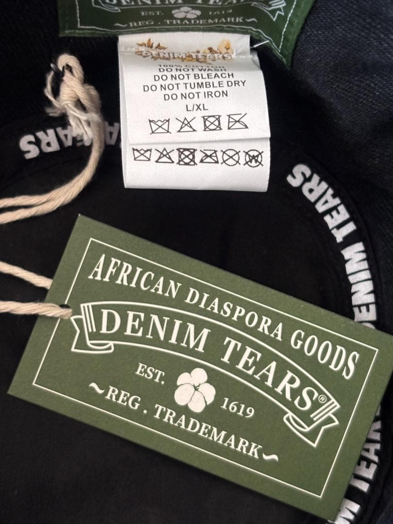 帽子 Denim Cotton Wreath Bucket Hat