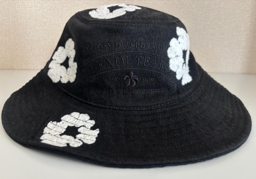 帽子 Denim Cotton Wreath Bucket Hat