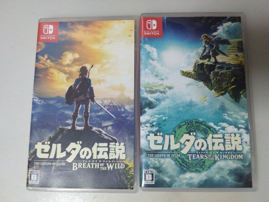 ゼルダの伝説 ブレスオブザワイルド＆ティアーズオブザキングダム 2本+1冊セット