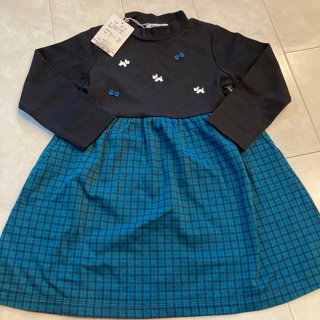 椰*子様 最終お値下げ♡familiar♡長袖ワンピース♡100♡