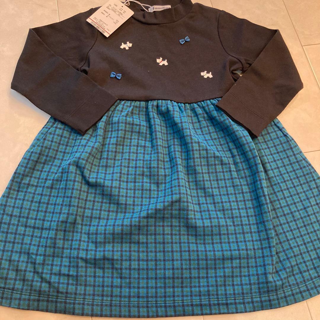 椰*子様 最終お値下げ♡familiar♡長袖ワンピース♡100♡