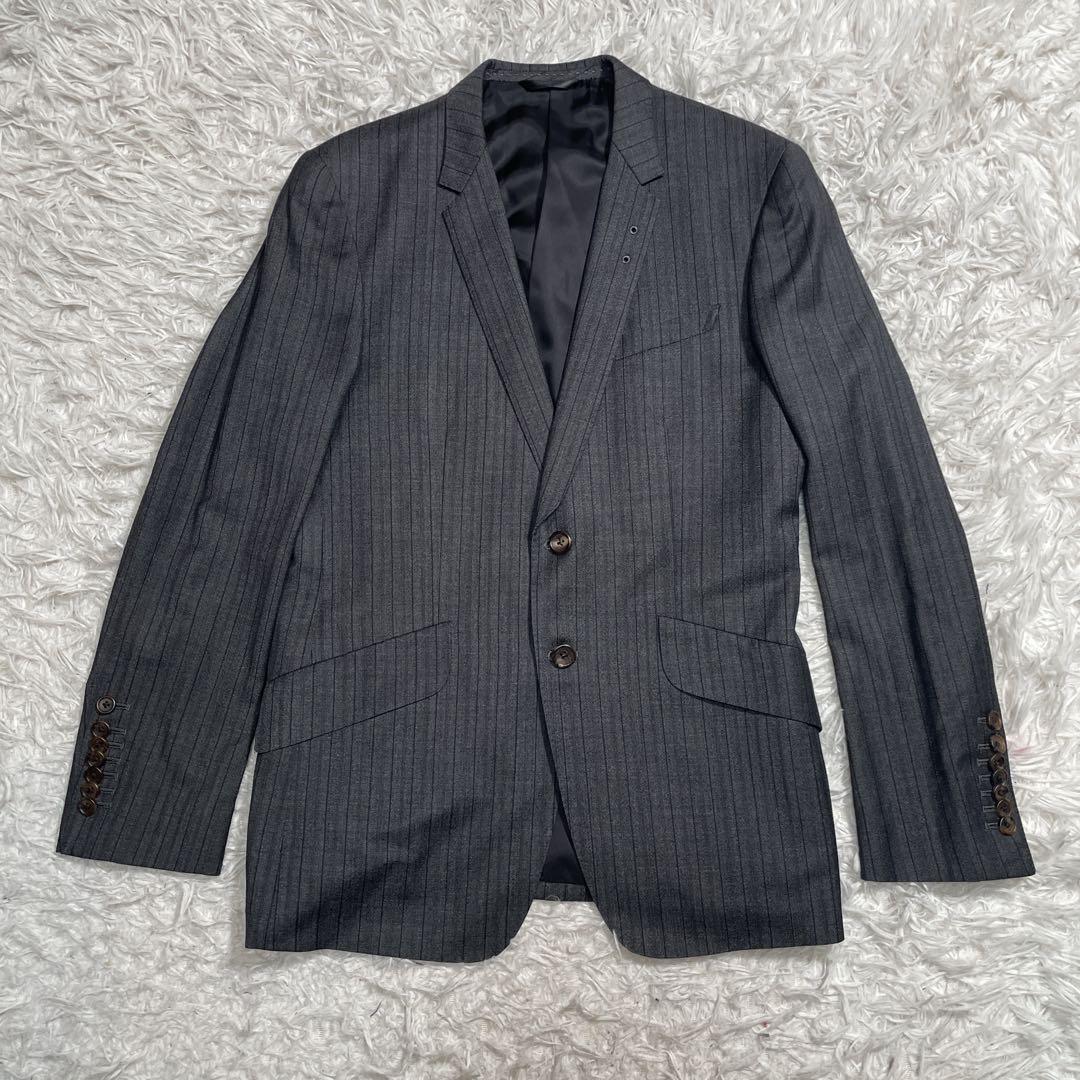 ポールスミスコレクション　REDA セットアップ　スーツ　グレー　ストライプ　M