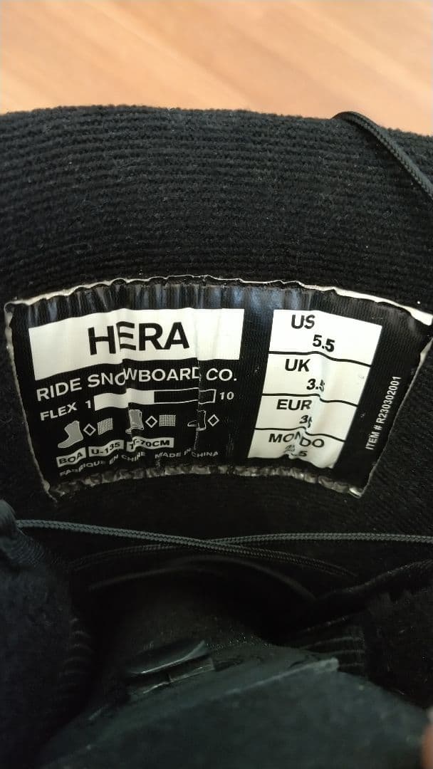 RIDE HERA 23-24モデル スノーボードブーツ 22.5cm
