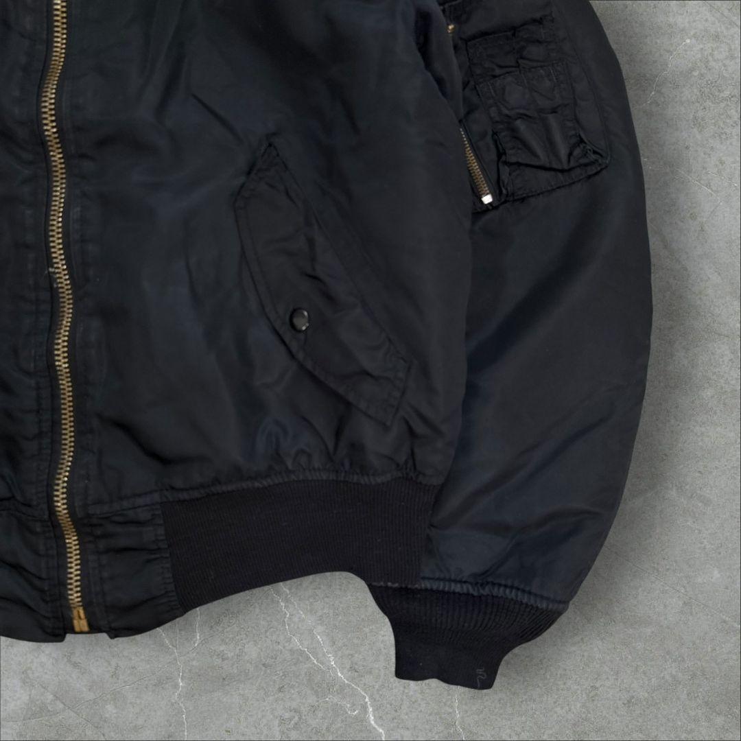 希少 80s ALPHA INDUSTRIES MA-1 IDEAL 黒