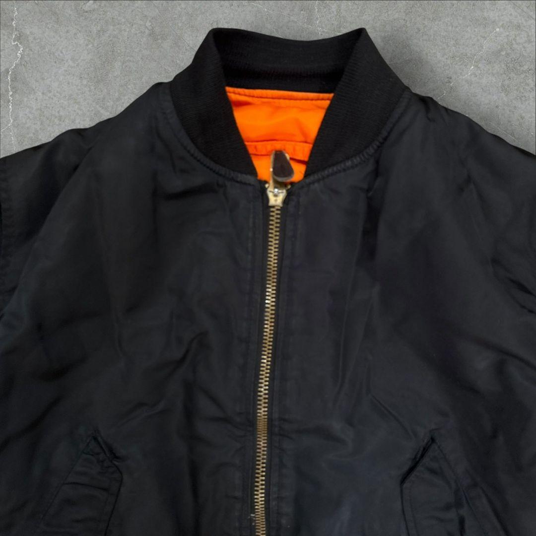 希少 80s ALPHA INDUSTRIES MA-1 IDEAL 黒