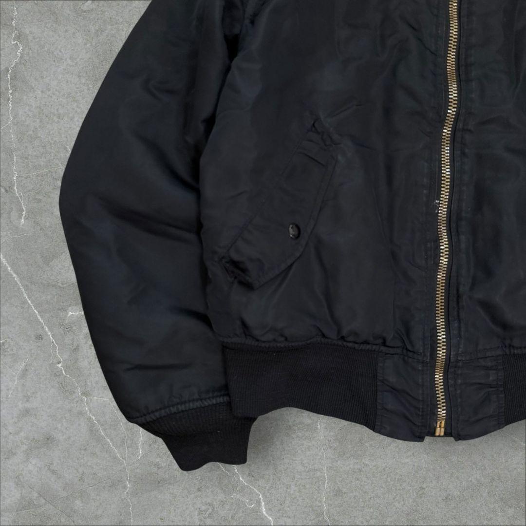 希少 80s ALPHA INDUSTRIES MA-1 IDEAL 黒