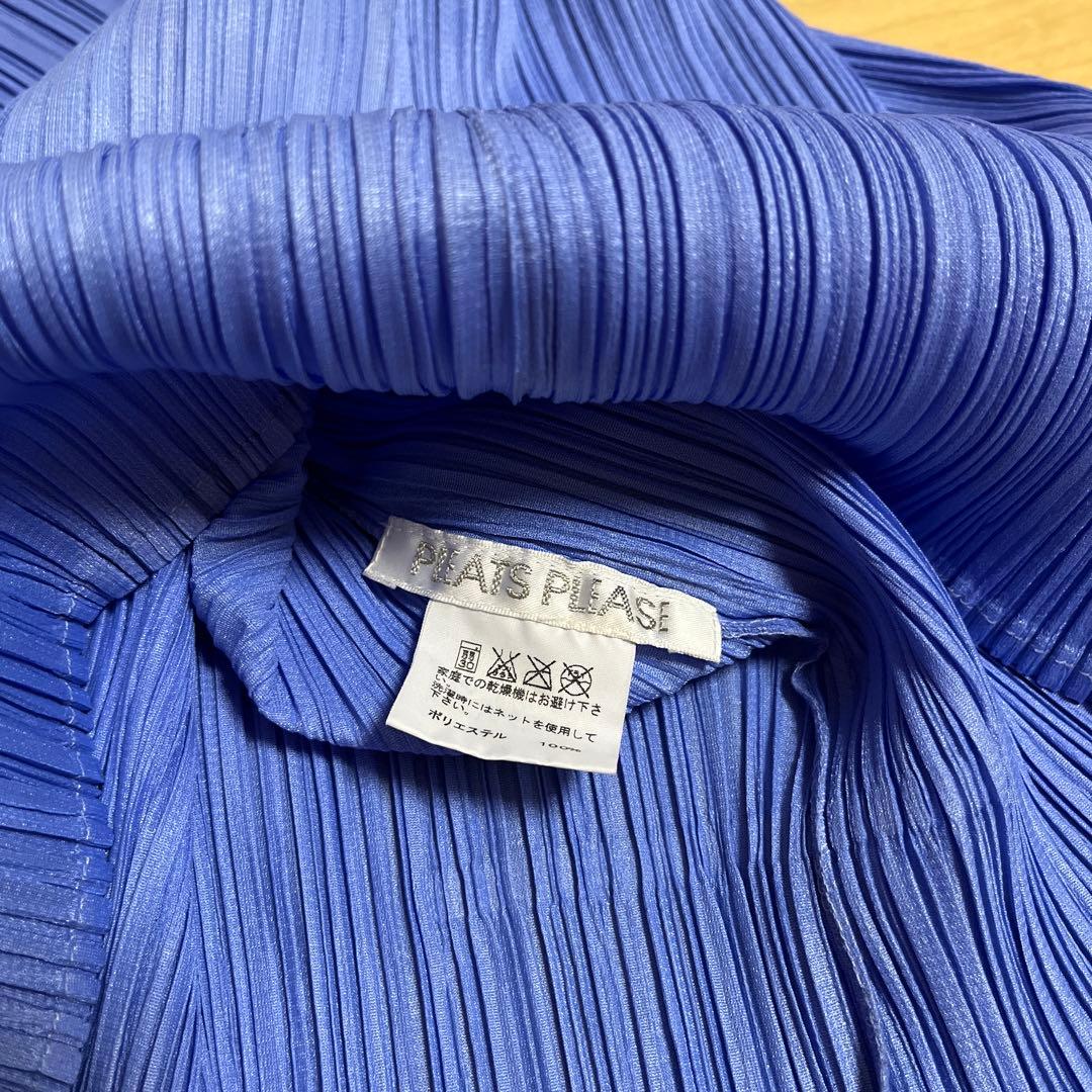 PLEATS PLEASE(プリーツプリーズ) ロングTシャツ ブルー サイズ3