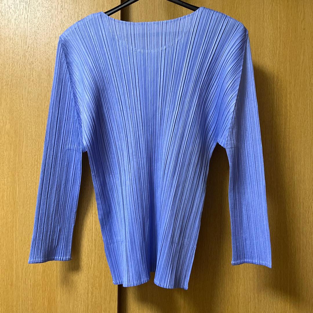 PLEATS PLEASE(プリーツプリーズ) ロングTシャツ ブルー サイズ3