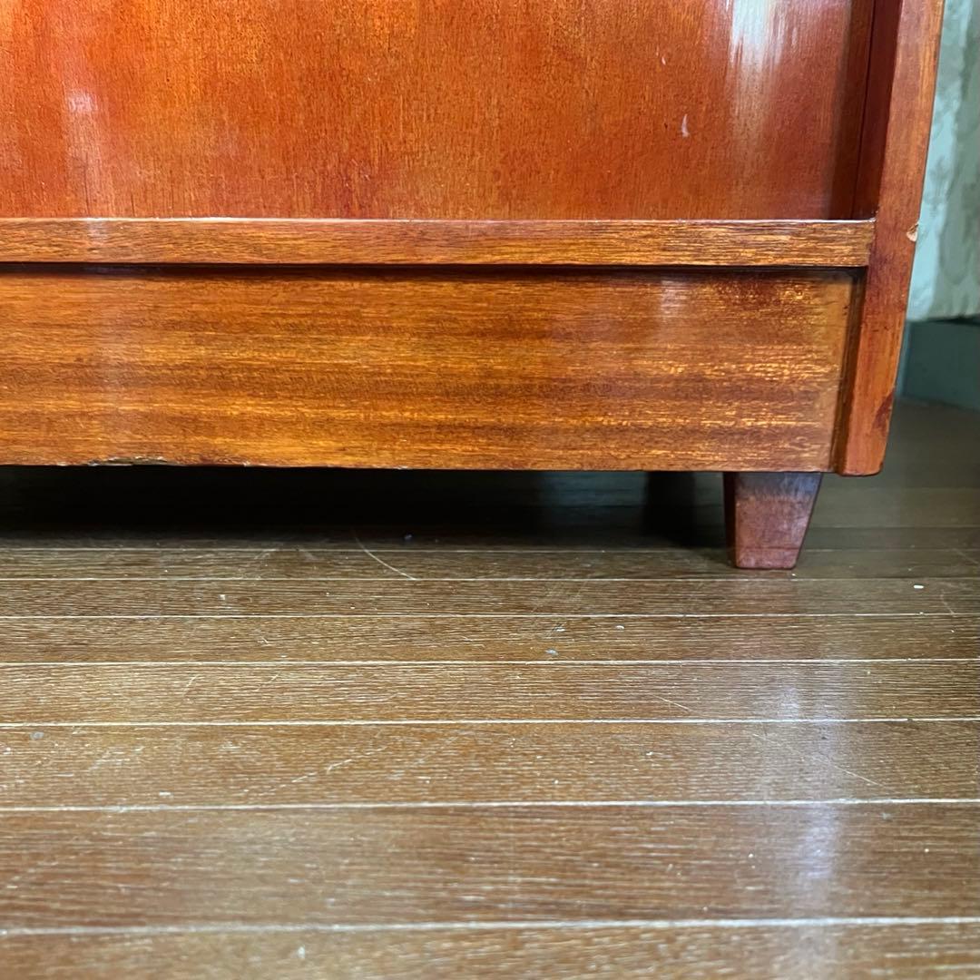 【アンティーク】木製 パタパタ下駄箱 靴箱 シューズボックス 収納棚 古民家