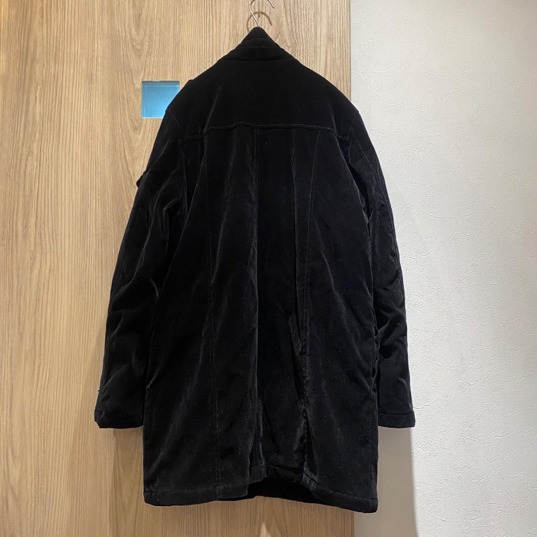 ネオお兄系 パンクy2k v系 ネックベルト ファスナー ギミック ベロアコート