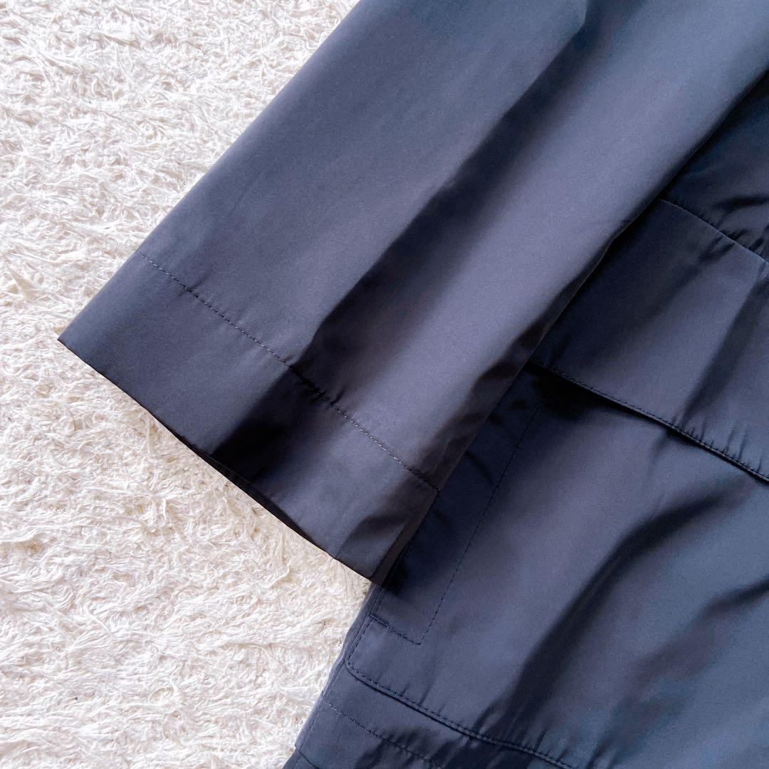 美品　アクリス　2way スプリングコート　ハーフコート　ブラック　M相当