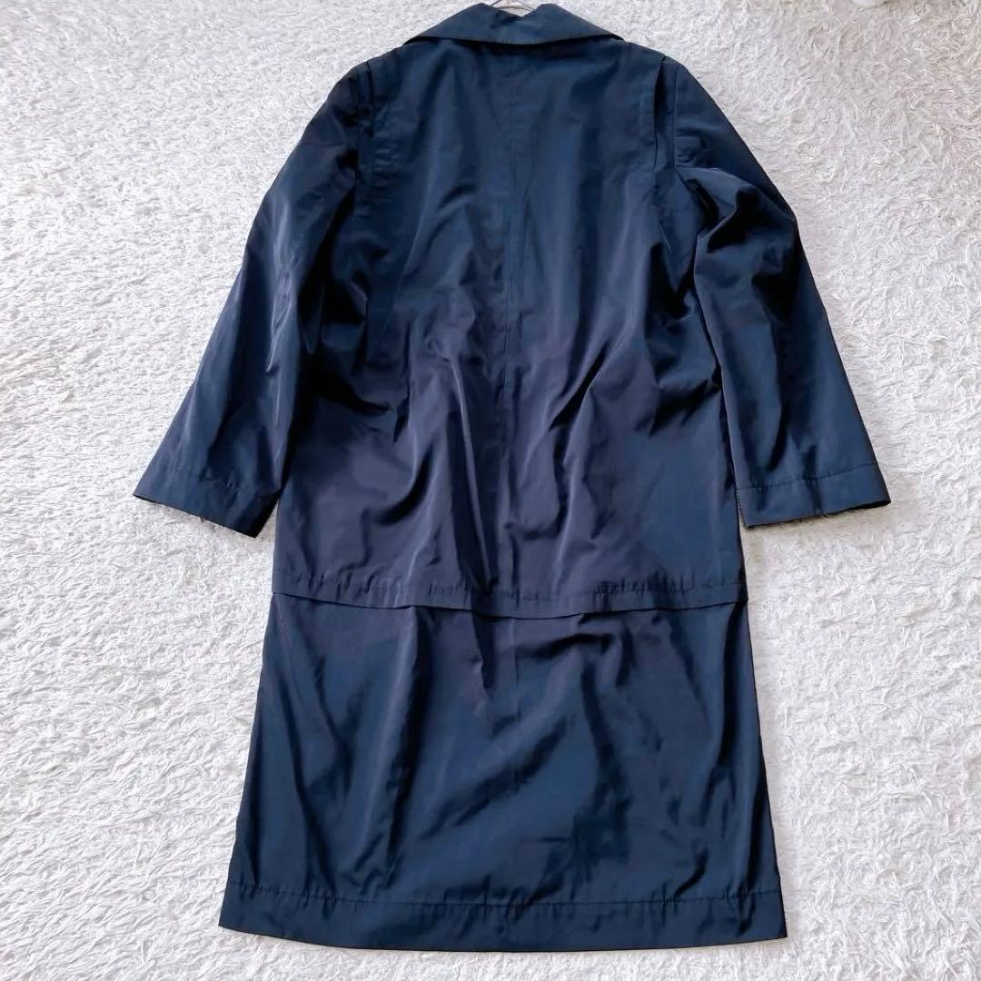 美品　アクリス　2way スプリングコート　ハーフコート　ブラック　M相当