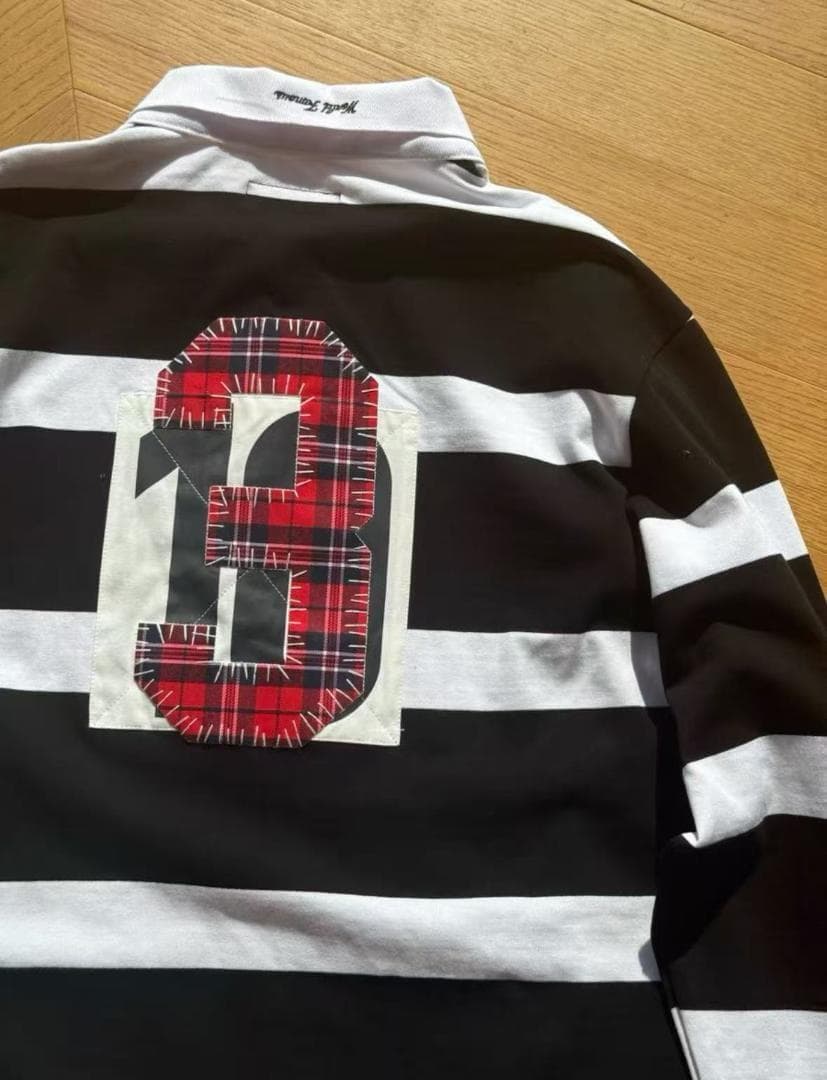 Supreme ストライプ長袖ポロシャツ 新品タグ付き