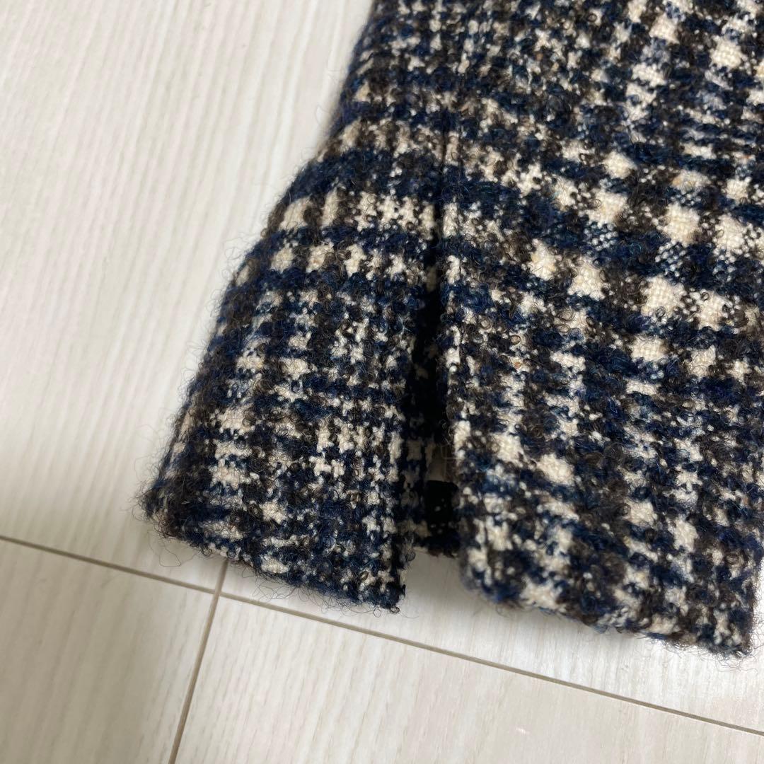 LARDINI チェスターコート チェック柄 46