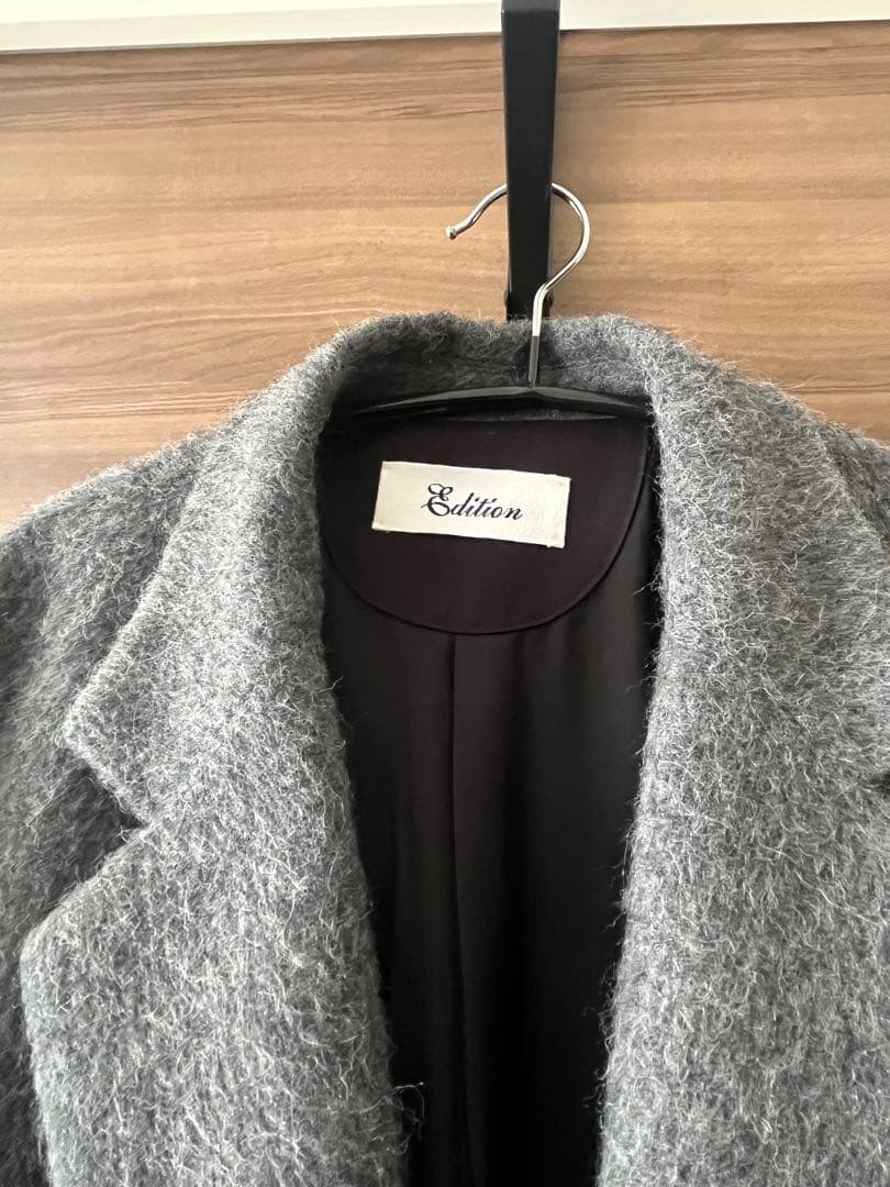完売カラー　EDITION アルパカシャギー チェスターコート