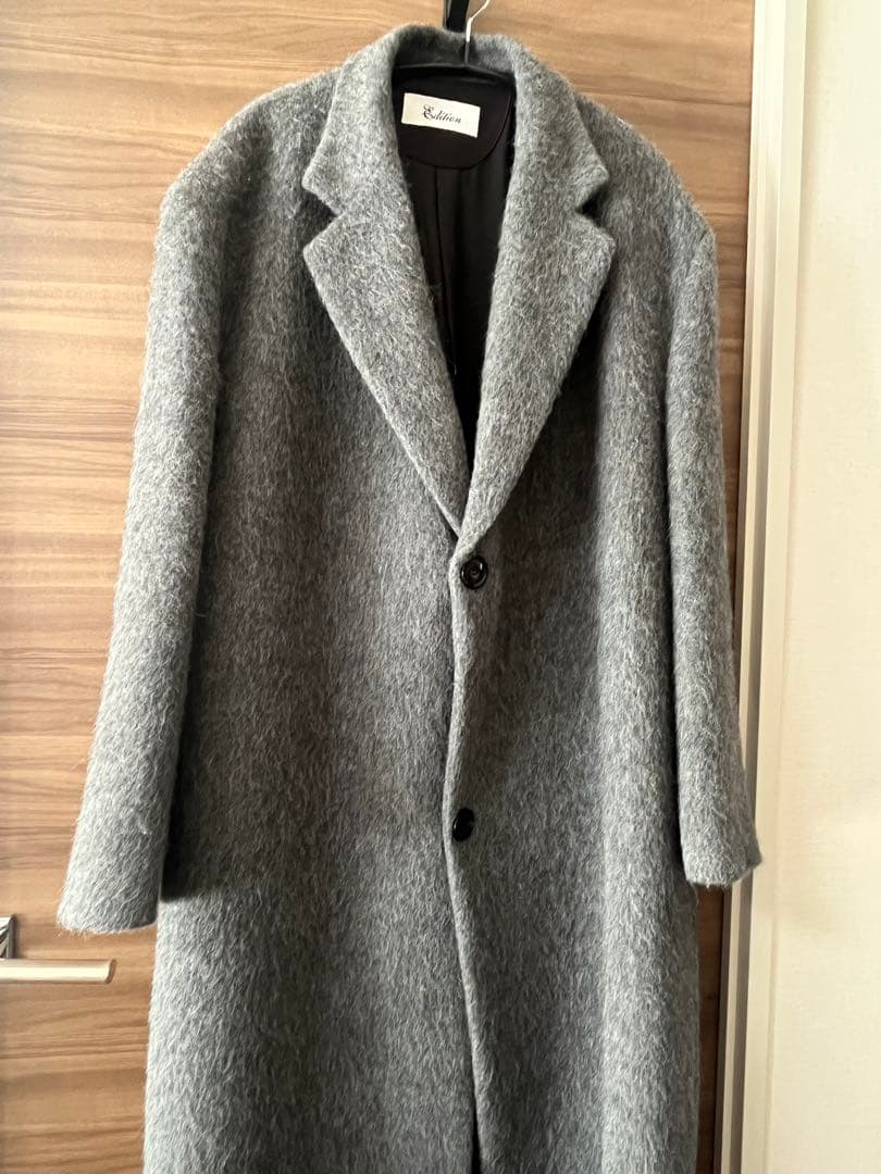 完売カラー　EDITION アルパカシャギー チェスターコート