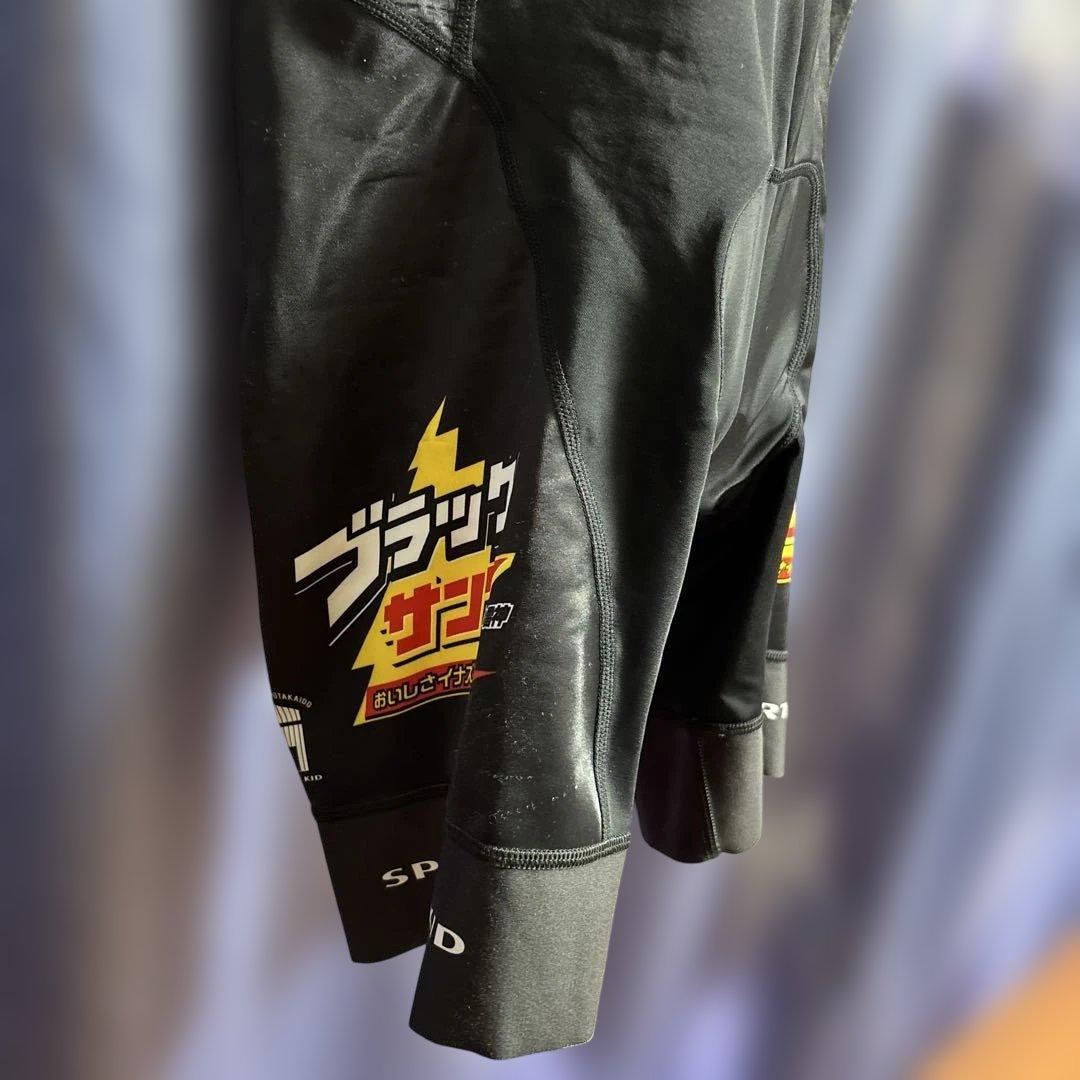 「ブラックサンダー」半袖エアロワンピースXL