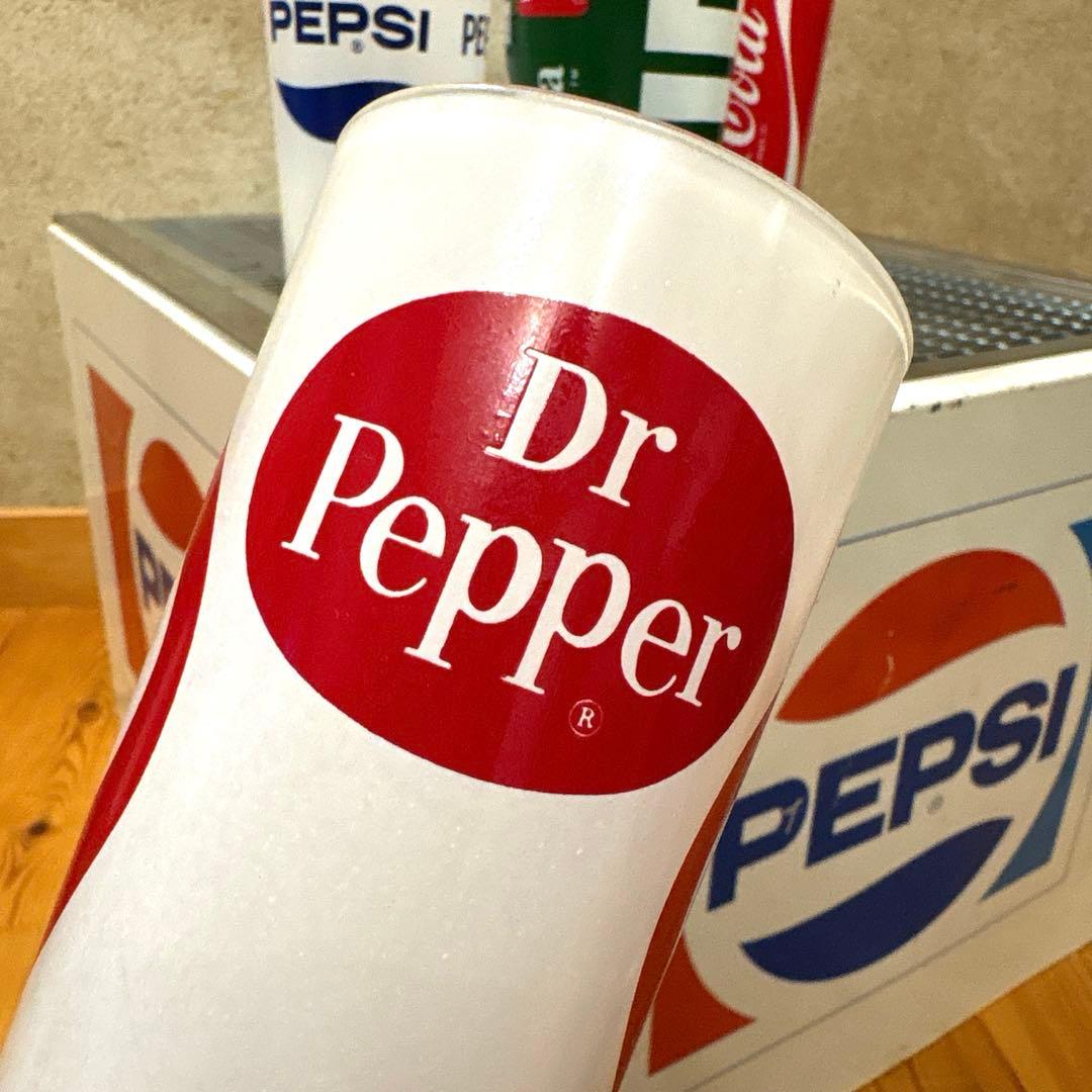 70年代　ペプシ　コカコーラ　7up ドクターペッパー　ミルクグラス　フルセット