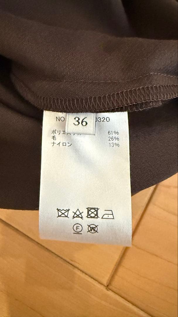 ebure ブラウン ワンピース　36サイズ