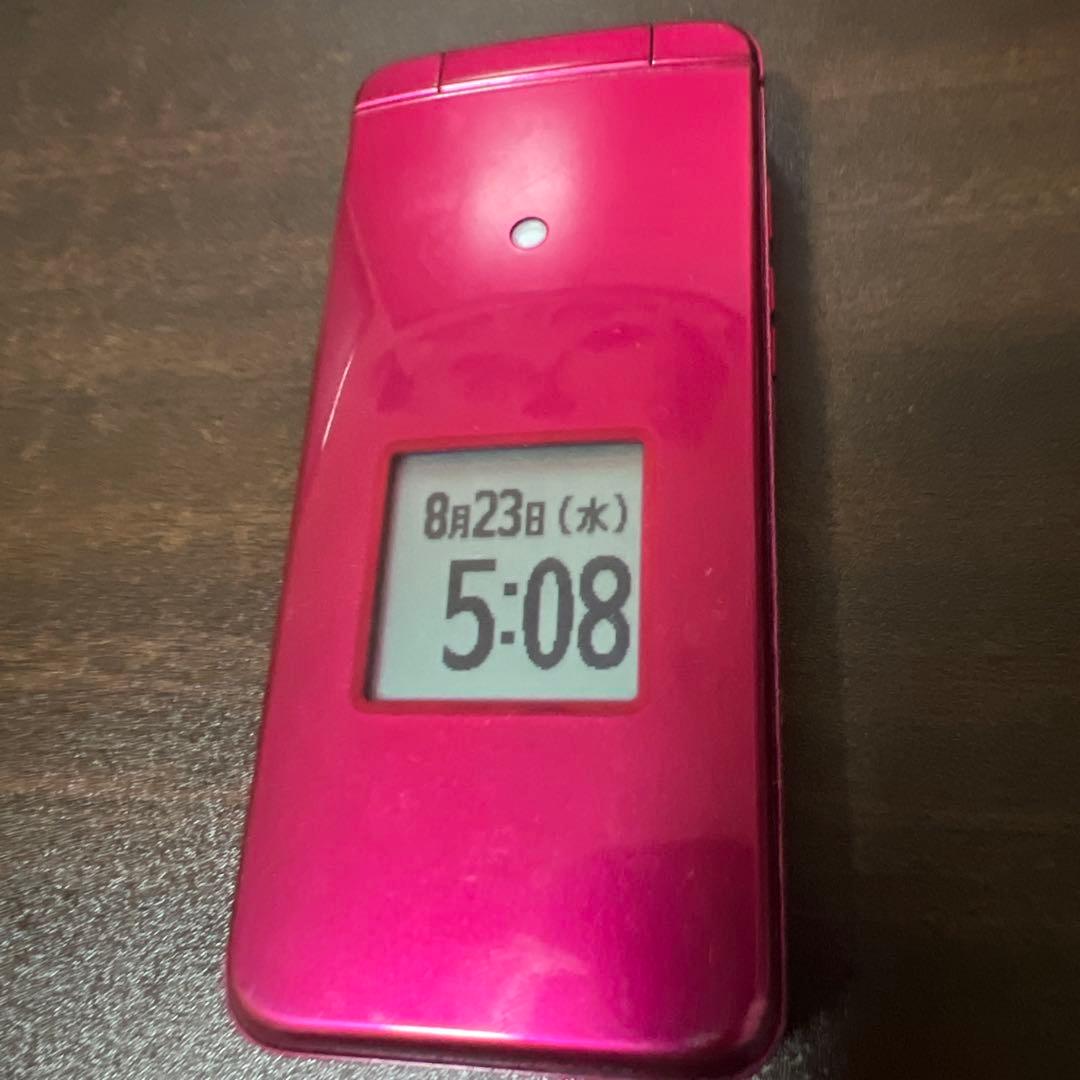 au KYF41 かんたんケータイ携帯電話　ピンク